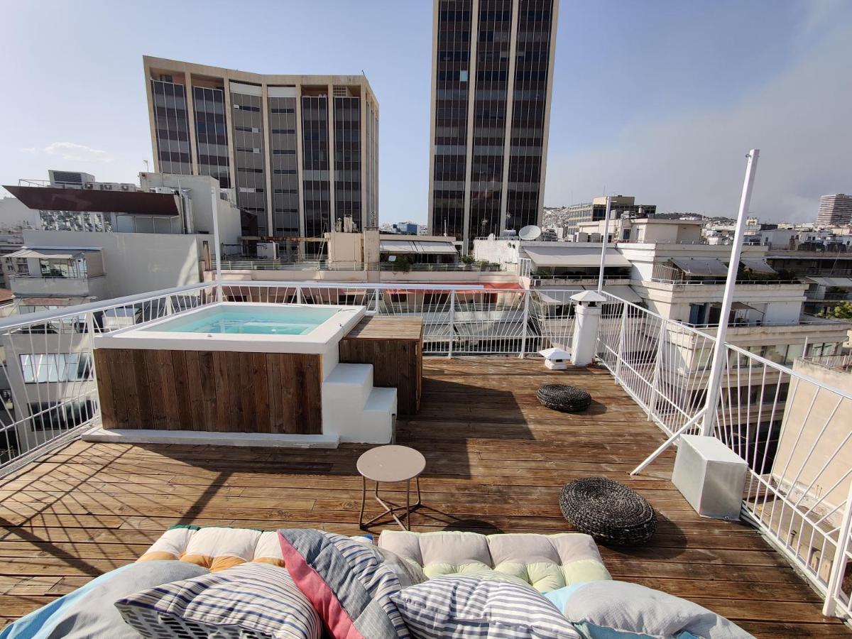 Unique Solar Penthouse With Jacuzzi And Sauna In Central أثينا المظهر الخارجي الصورة