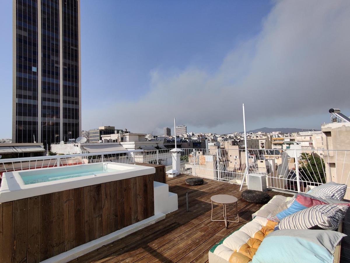 Unique Solar Penthouse With Jacuzzi And Sauna In Central أثينا المظهر الخارجي الصورة